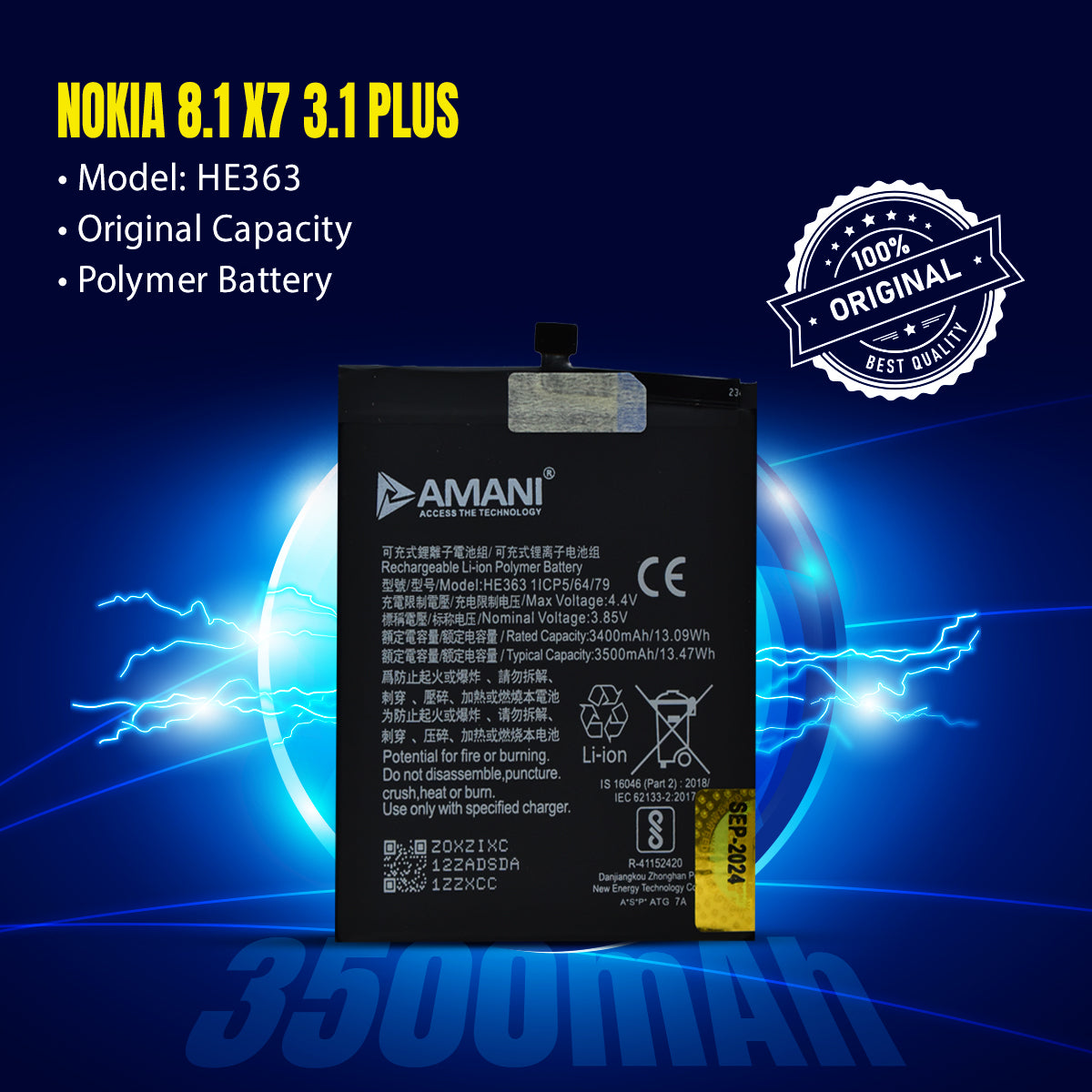 NOK 3.1+ / HE363 / NOK 8.1