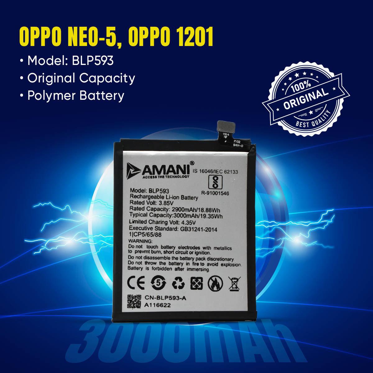 A31 / A31C / A31U / BLP593 / NEO 5
