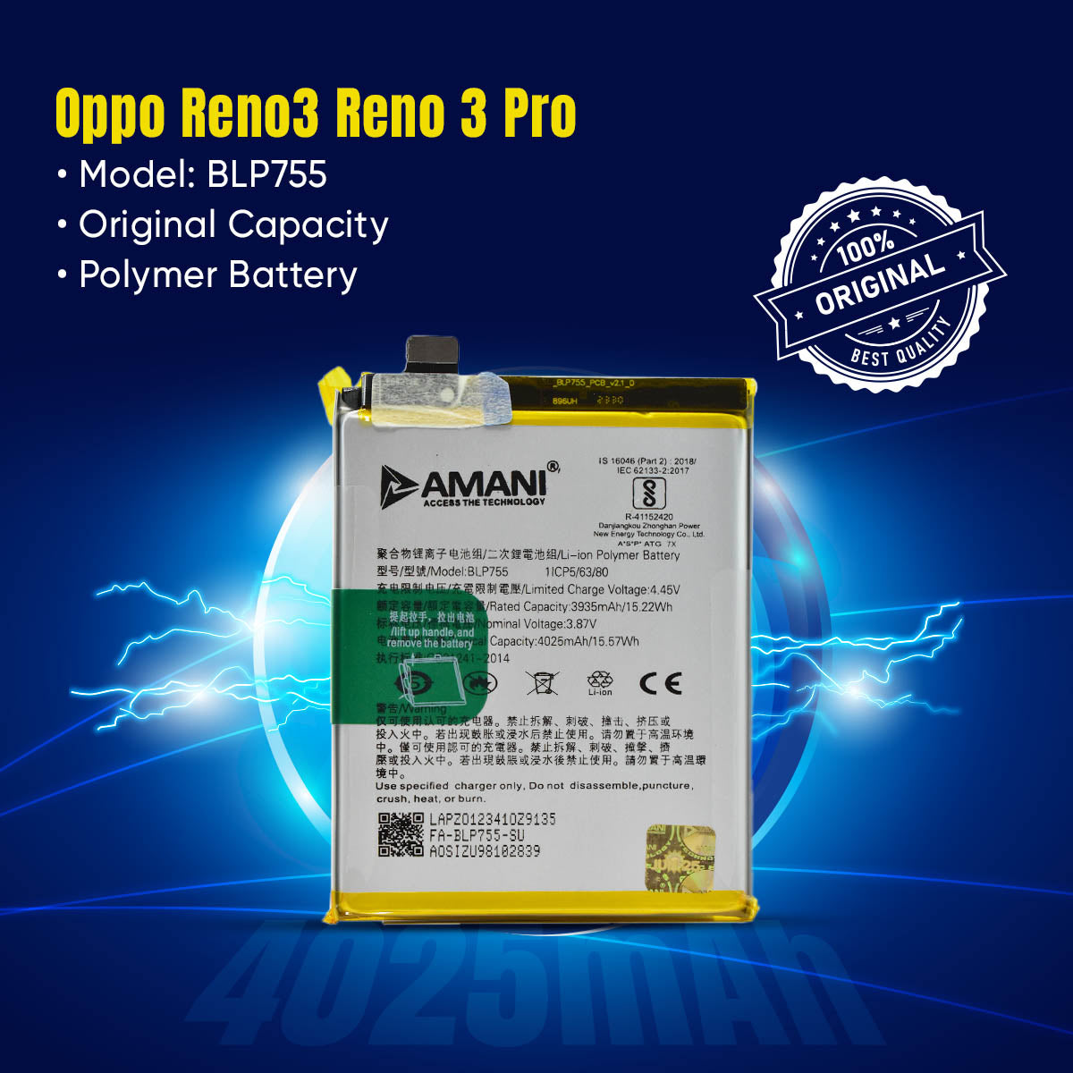 Reno 3 / Reno3pro / BLP755