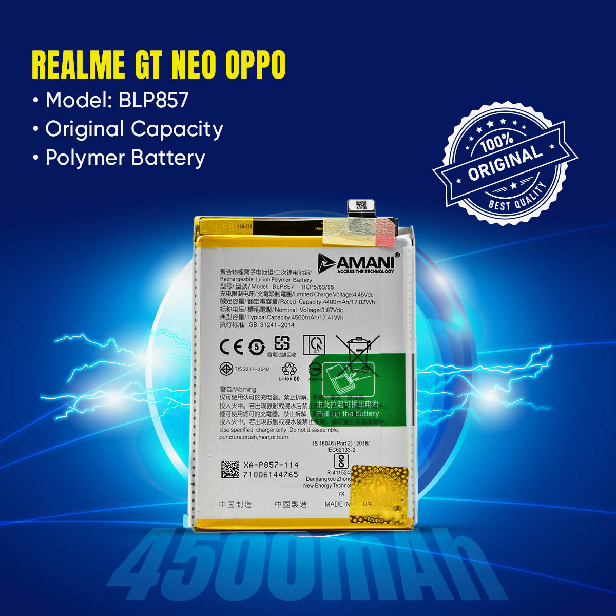 BLP857 / Realme Q3 Pro / Realmi X7 Max / Realme GT Neo