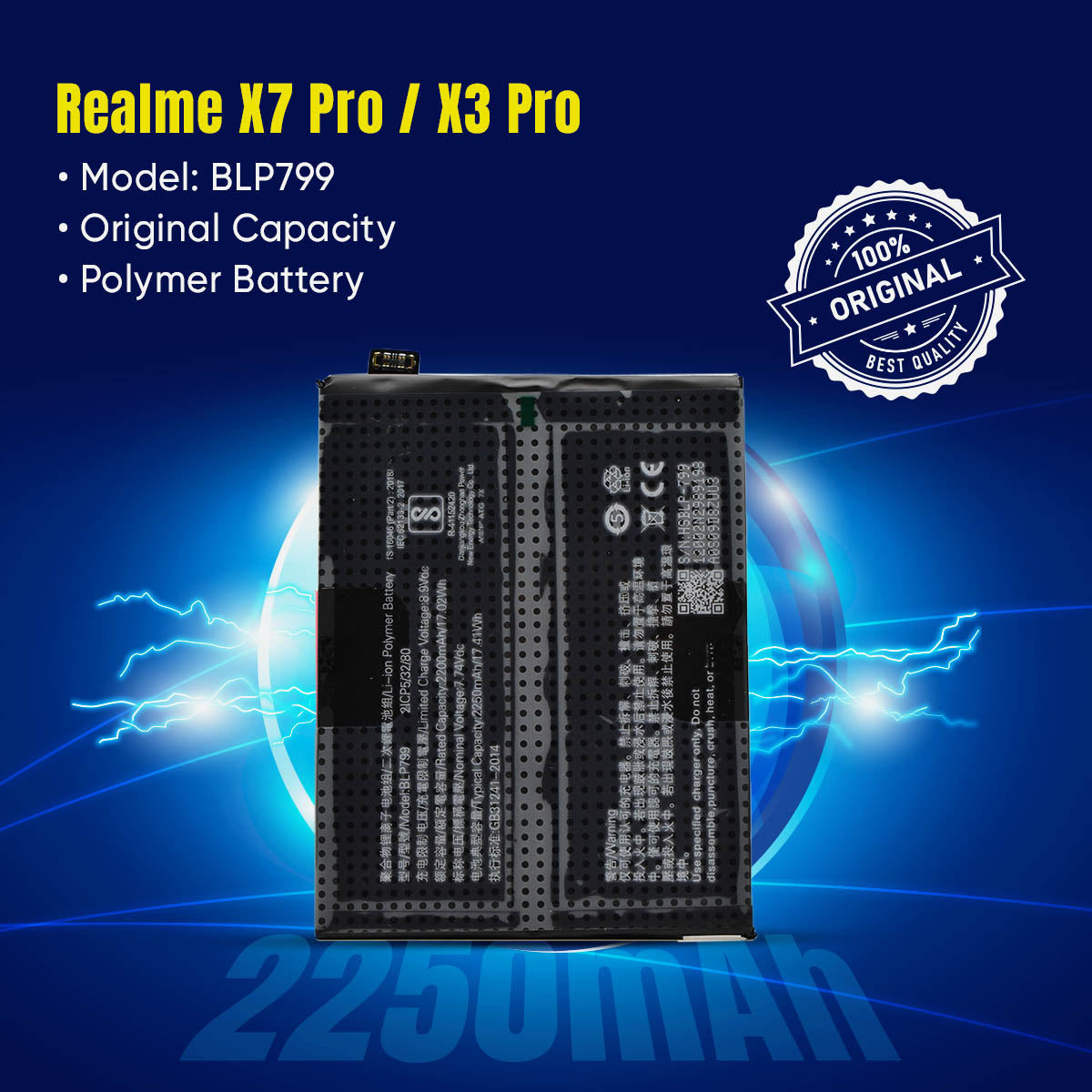 BLP799 / REALME X7 PRO (DOUBLE BATTERY)