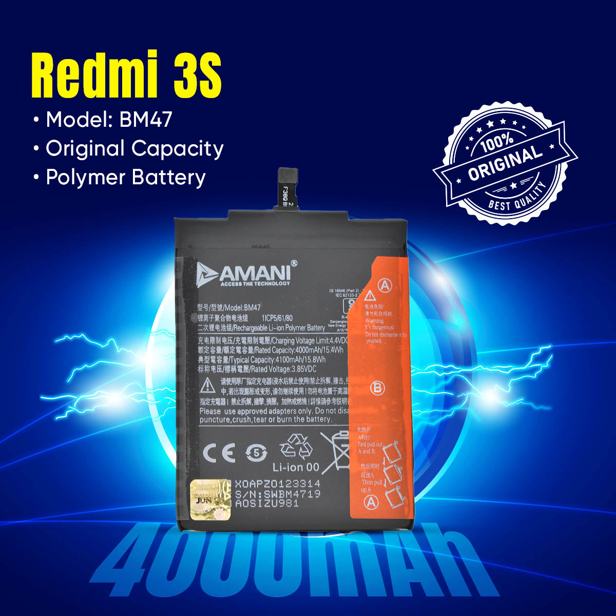 BM47 / MI3S / 4X / REDMI 3