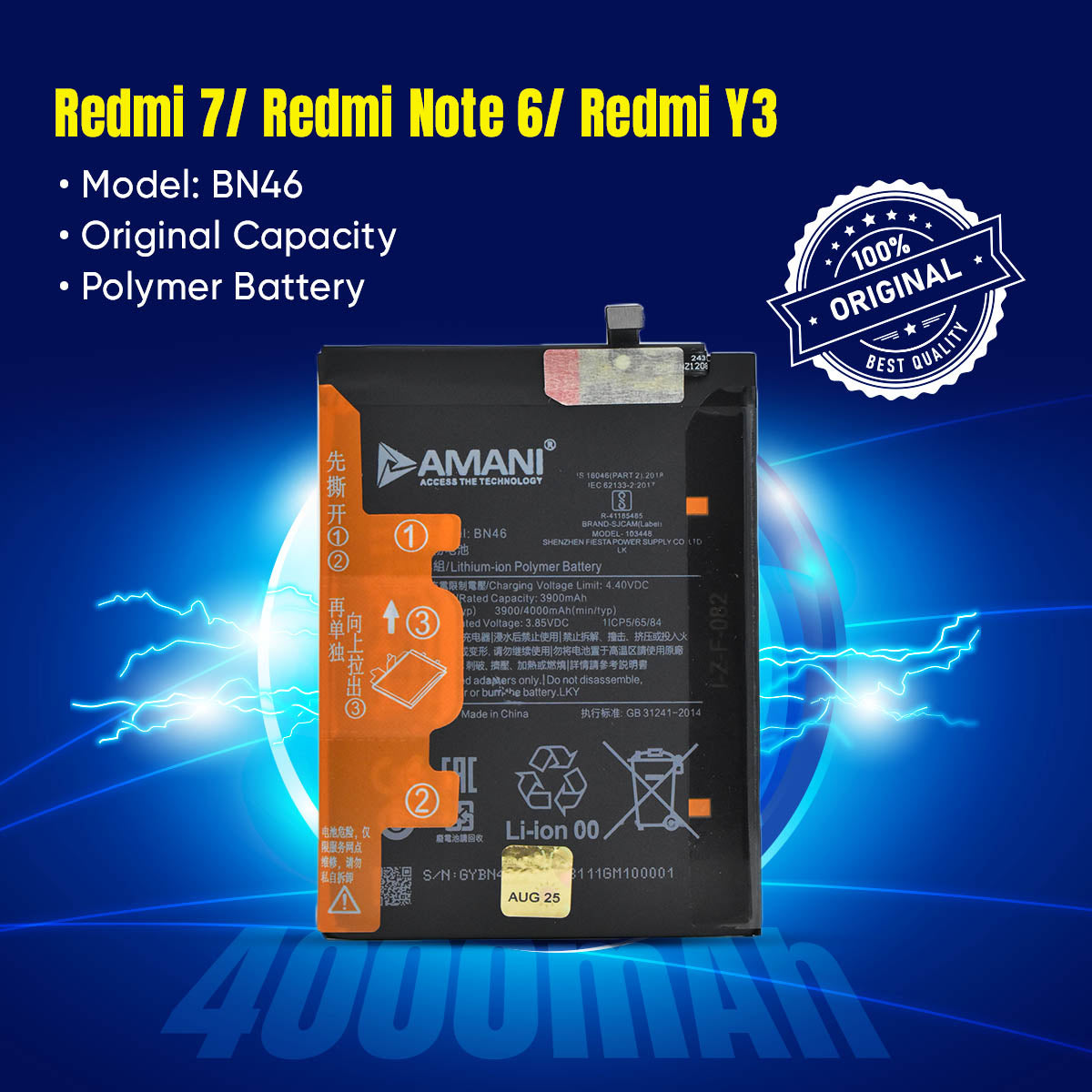 BN46 / MI Y3 / MI 7 / NOTE 8