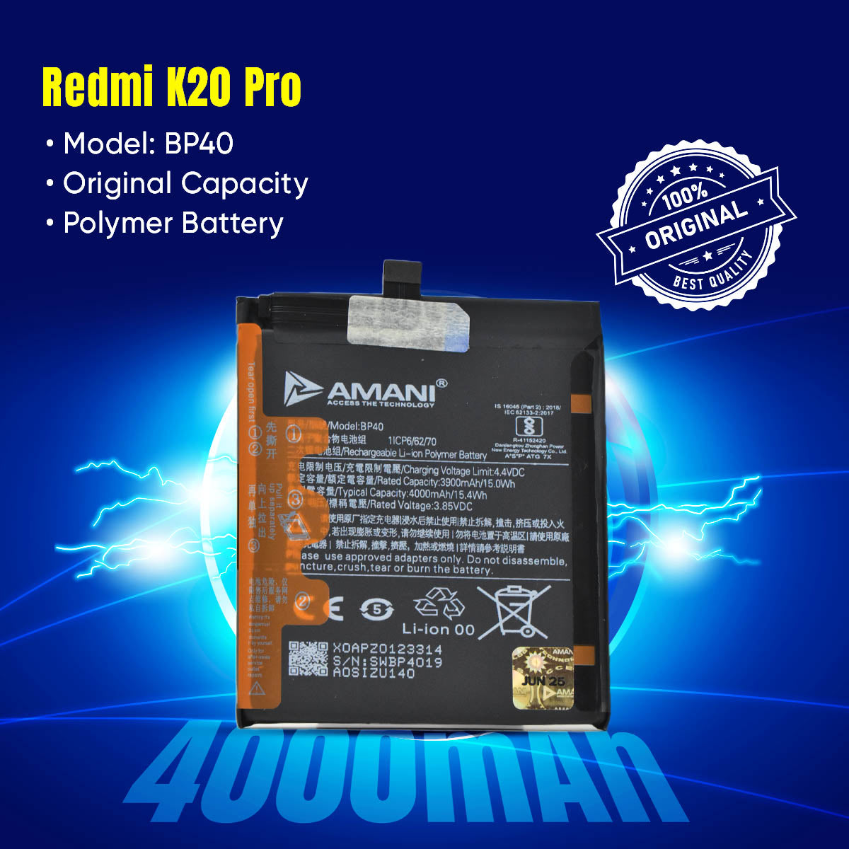 BP40 / K20 PRO