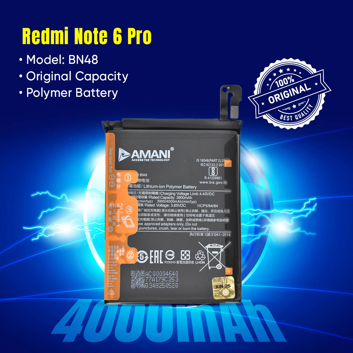 BN48 / NOTE 6 PRO / NOTE PRO / BN45
