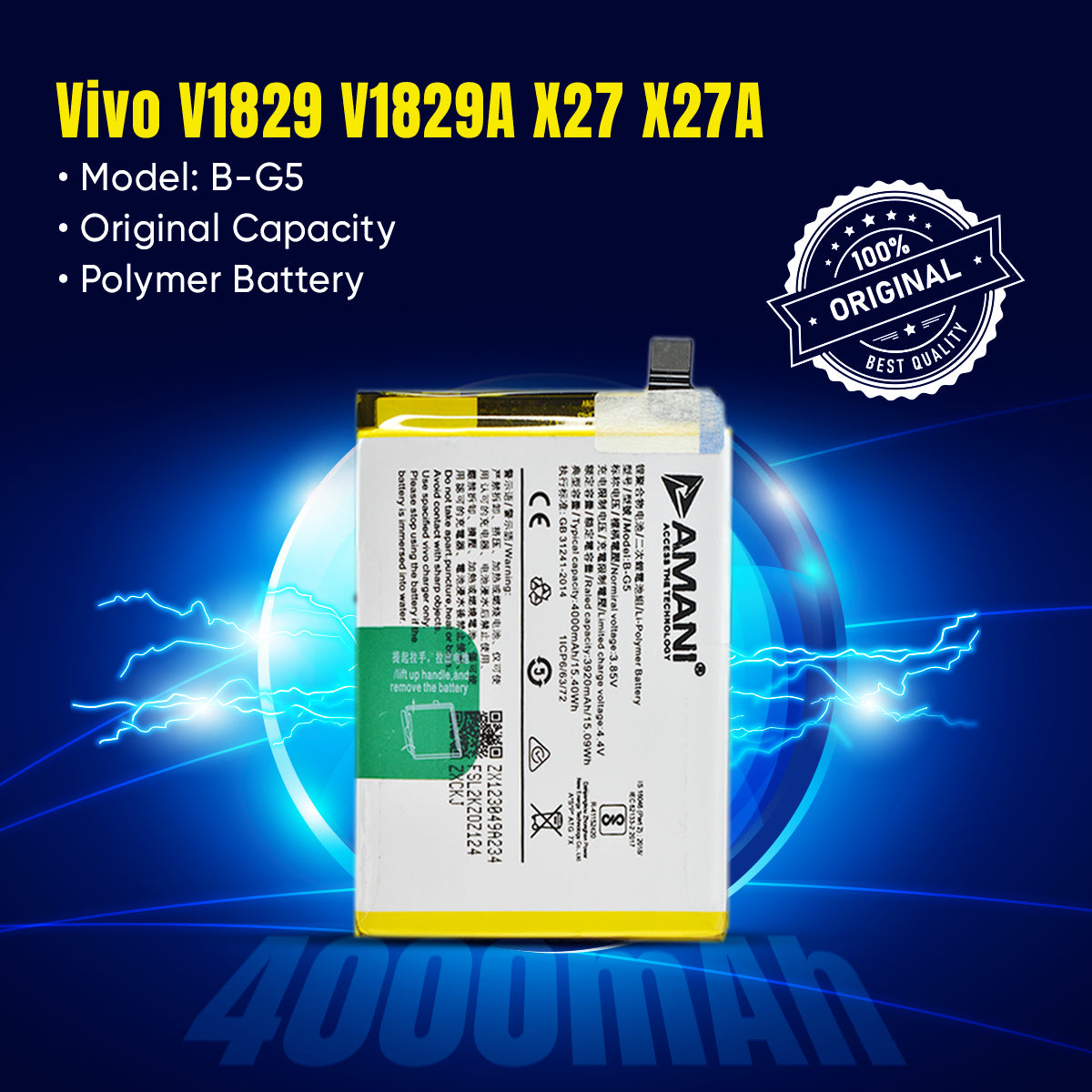 B-G5 / X27 / X27A / V1829 / V1829A / X27 PRO