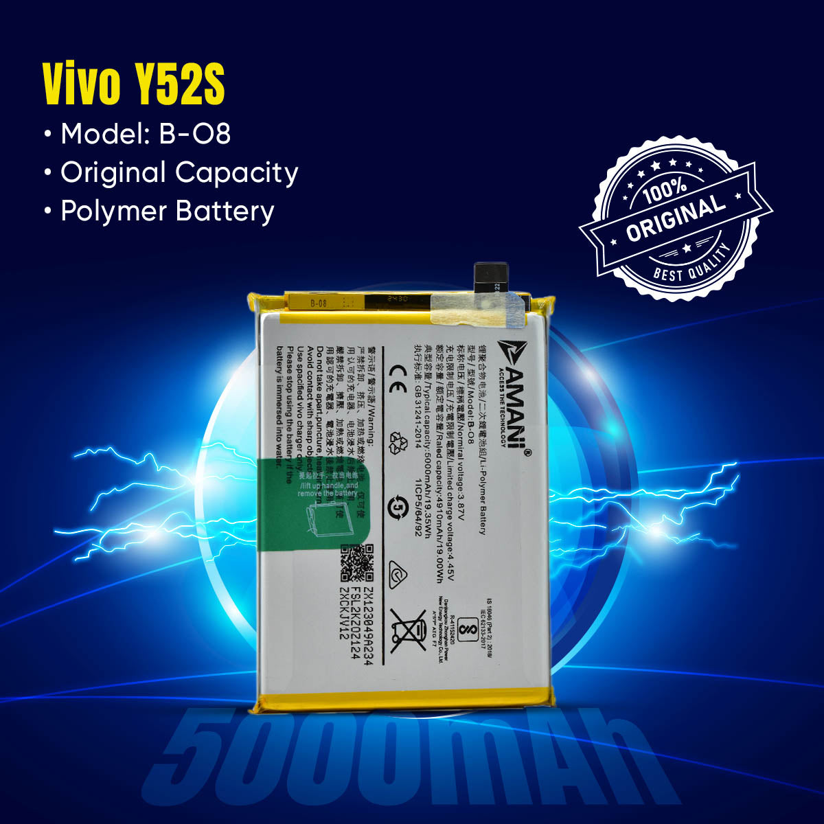 Y52S / B-08 / IQOO U3 /Y31 2020 /Y72 /Y51 2020 / Y31 2021