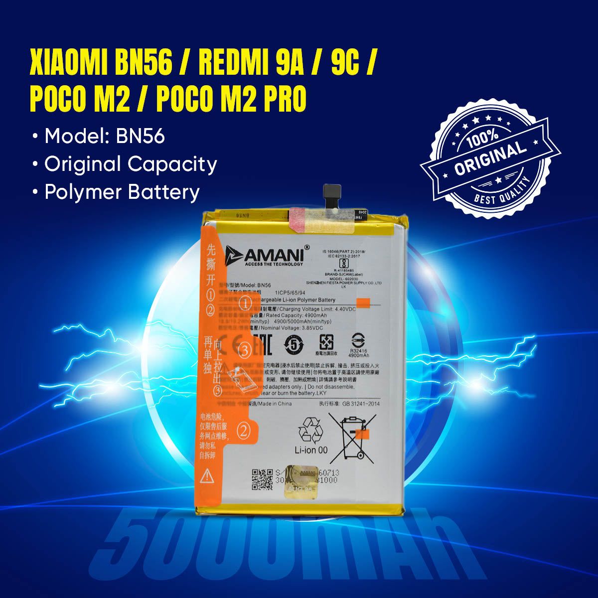 BN56 / 9A / 9C / POCO M2 PRO