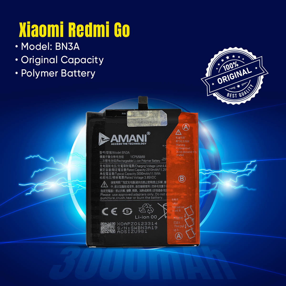 BN3A / MI NOTE 3 / REDMI GO